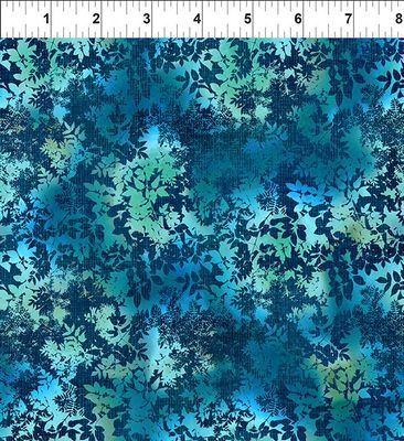 La Luna Teal Leaves - 8LL