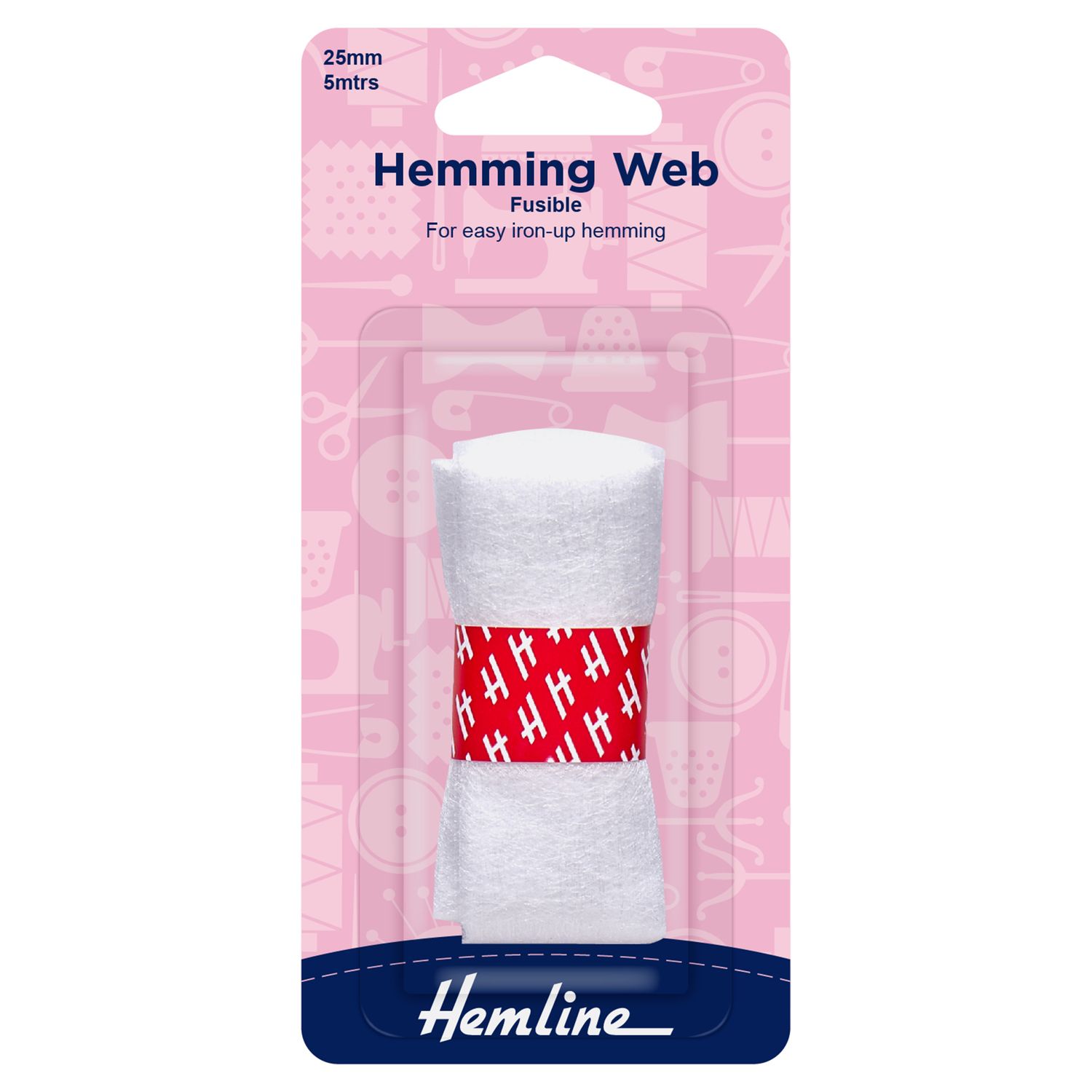 Hemline - Hemming Web: Fusible: 5m x 25mm