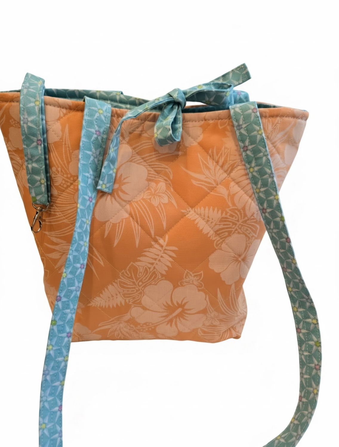 Hibiscus Tote with tie closure