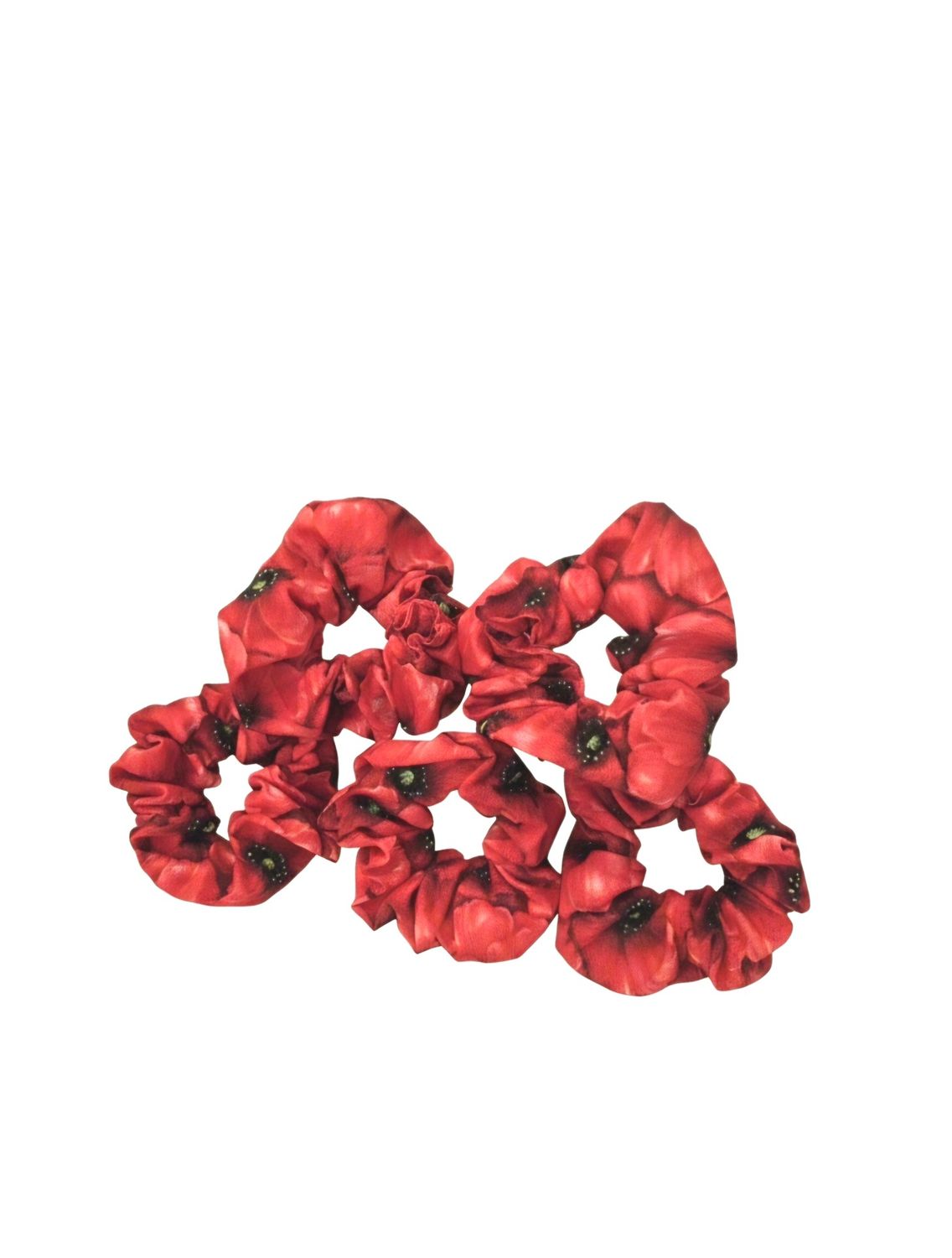 Red Poppy Scrunchie