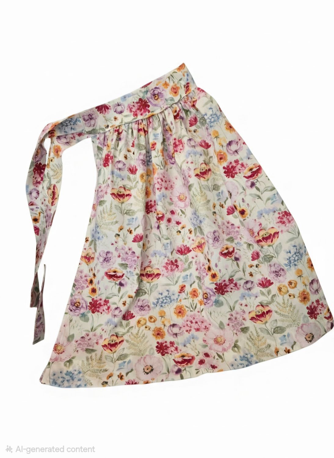 Floral Half Apron Set for Child and Adult
