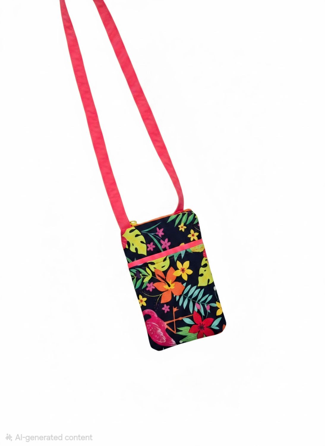 Tropical Cross Body Cell Phone Bag