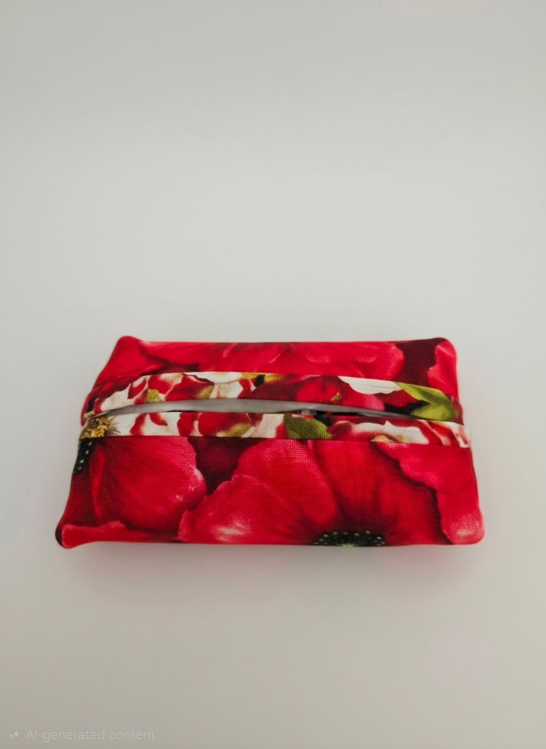 Poppy Print Travel Tissue Holder