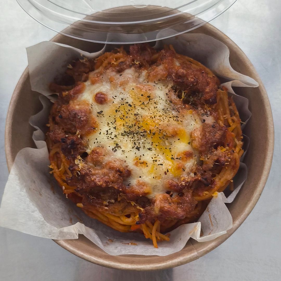 Espaguetis Boloñesa Gratinados