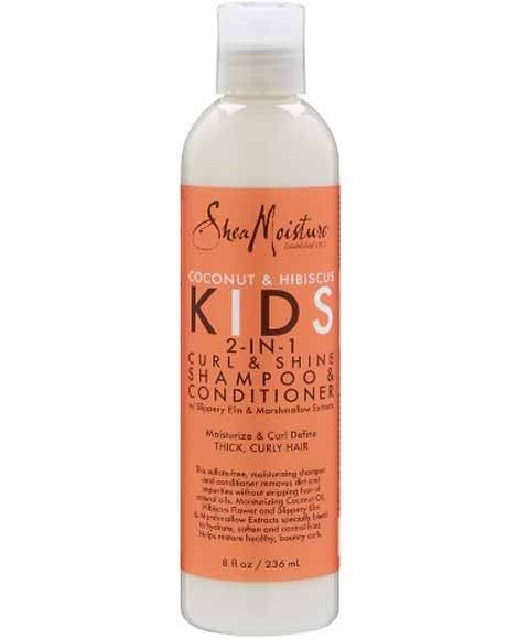 Shea Moisture Coconut And Hibiscus Kids 2 in 1 Curl And Shine Shampoo And Condit