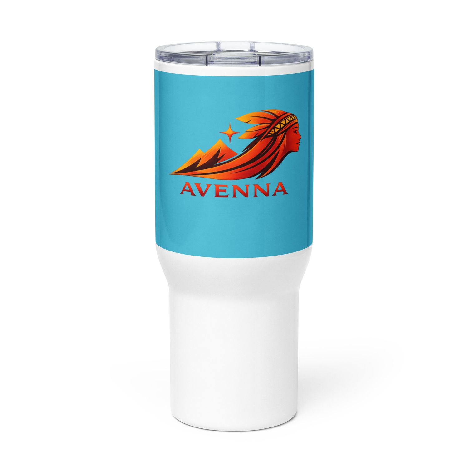 Travel mug with a handle