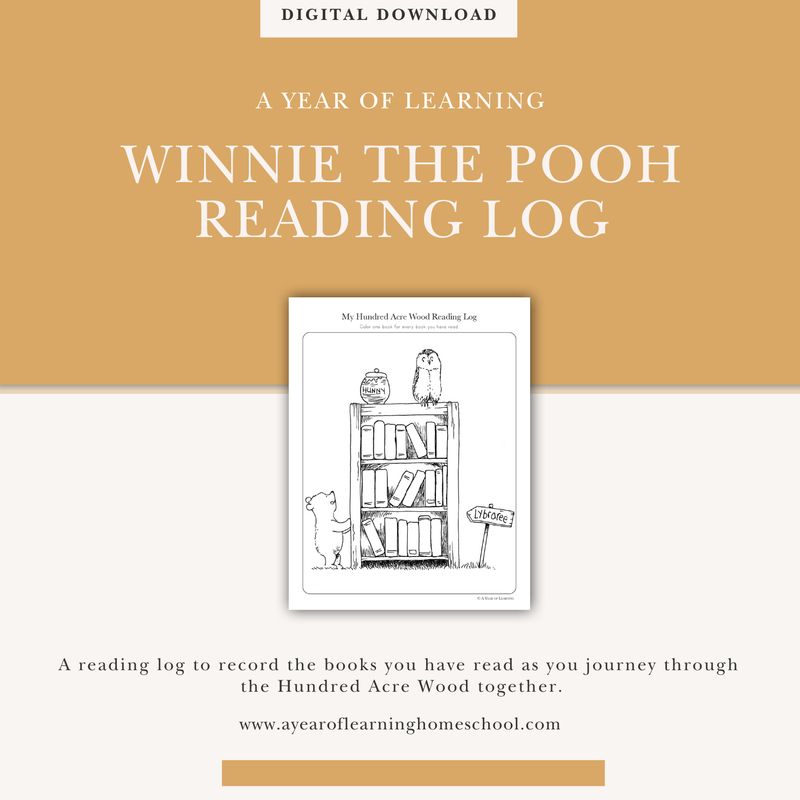 Winnie the Pooh Reading Log Winnie the Pooh Reading Log