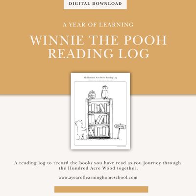 Winnie the Pooh Reading Log Winnie the Pooh Reading Log