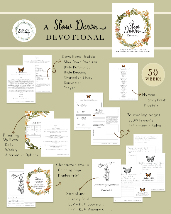 A Slow Down Devotional
