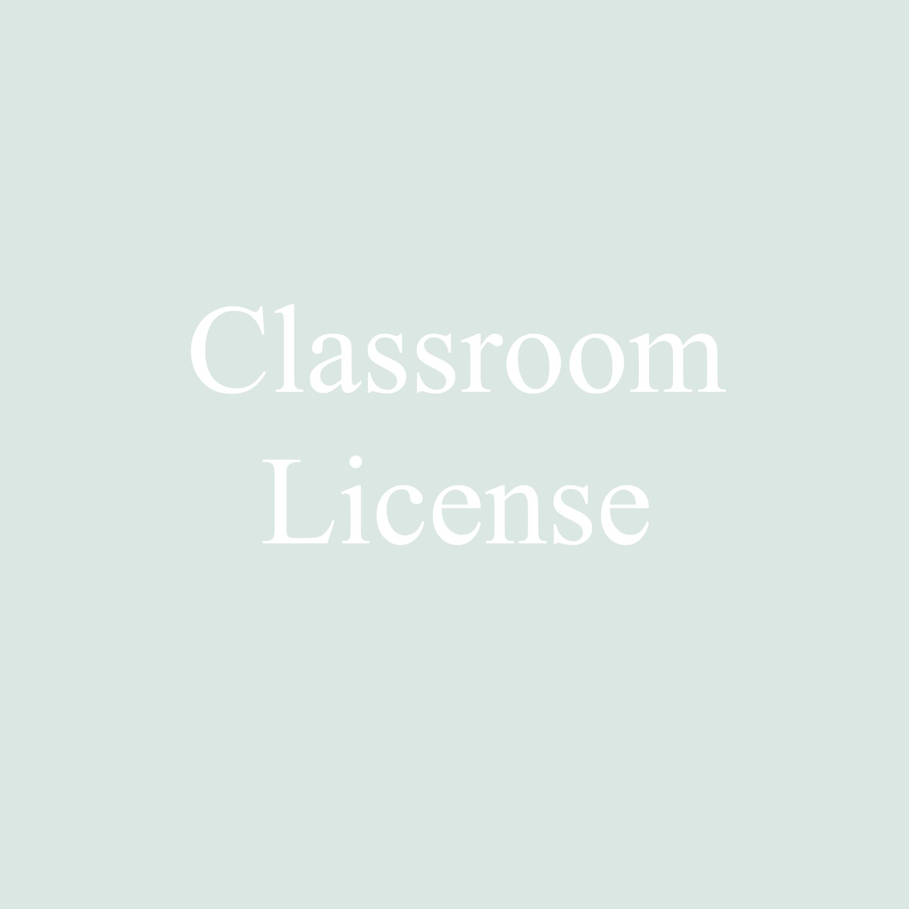 Classroom License