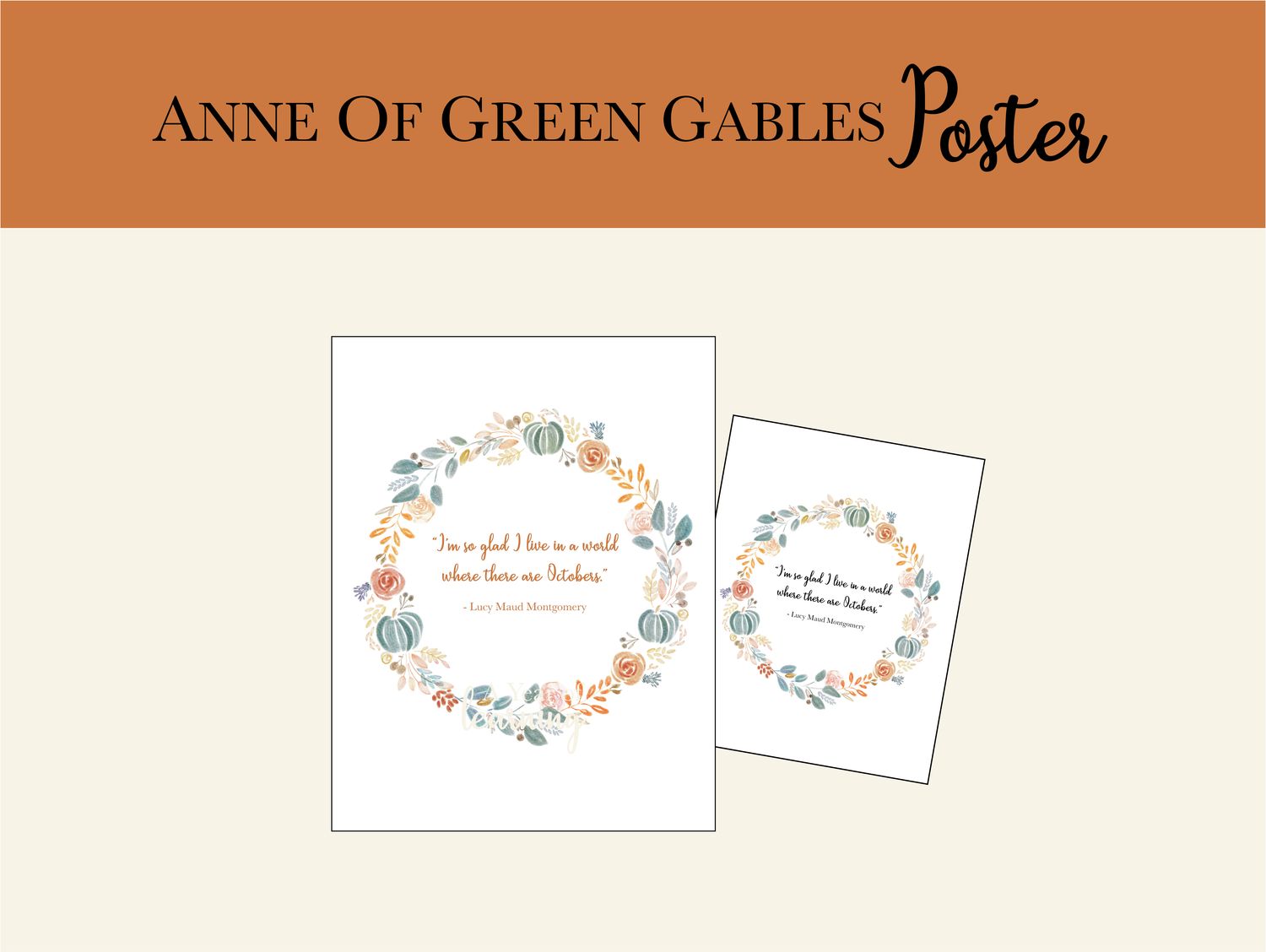 Anne October Quote Poster