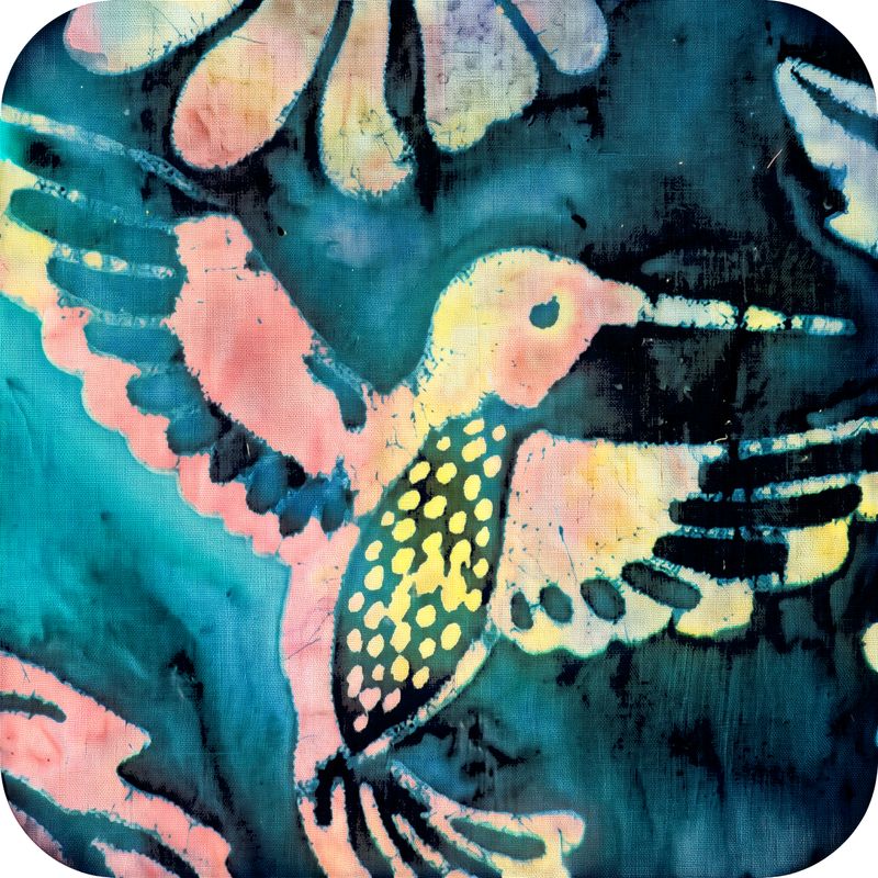Artisan Batiks - Charming Hummingbirds - Evening