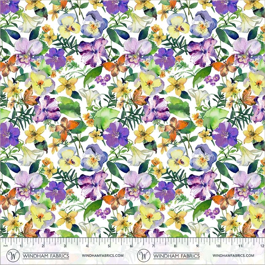 Violeta-Garden Blooms - White