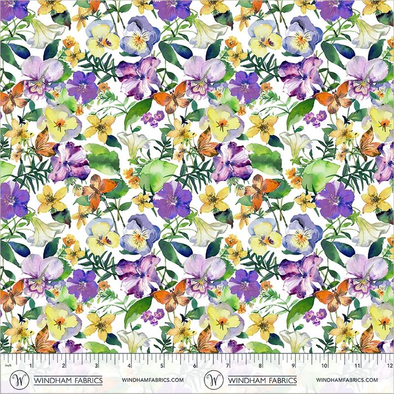 Violeta-Garden Blooms - White