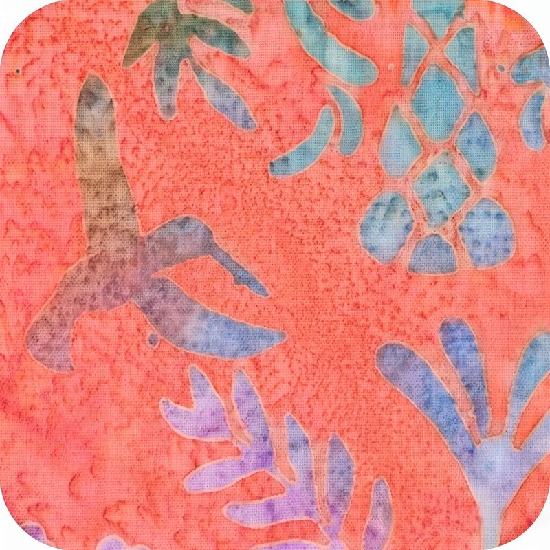 Artisan Batiks - Charming Hummingbirds - Terracotta