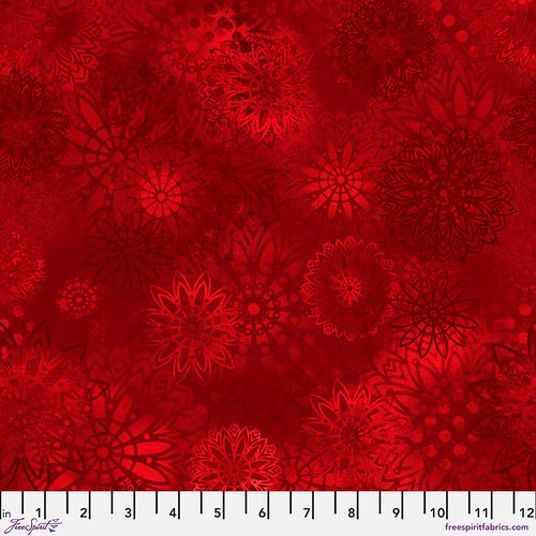 Sue Penn Textures - Medallions - Red