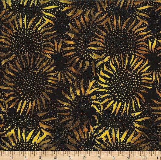 Sunflowers Batiks-Bumble Bee