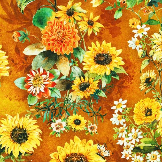 Sunlit Garden - Rust