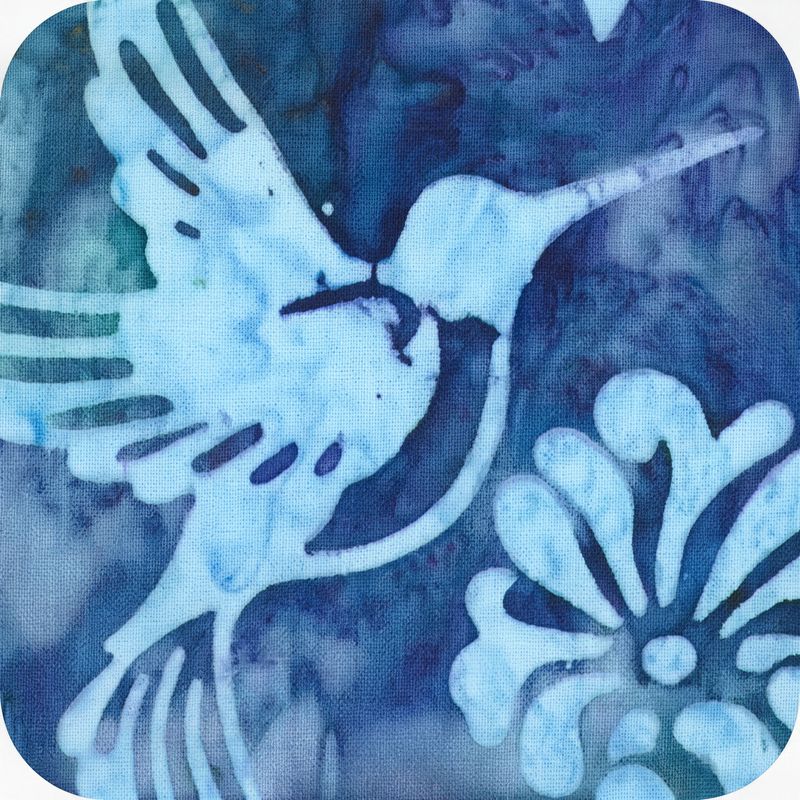 Artisan Batiks - Charming Hummingbirds - Water