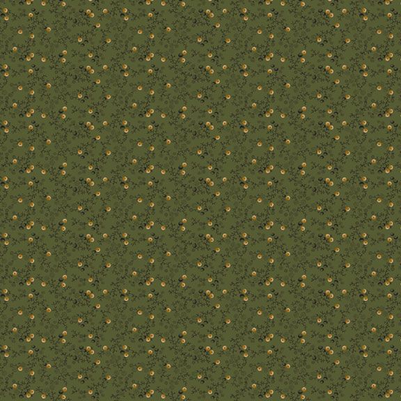 Old Village Greens - Tiny Berries Green