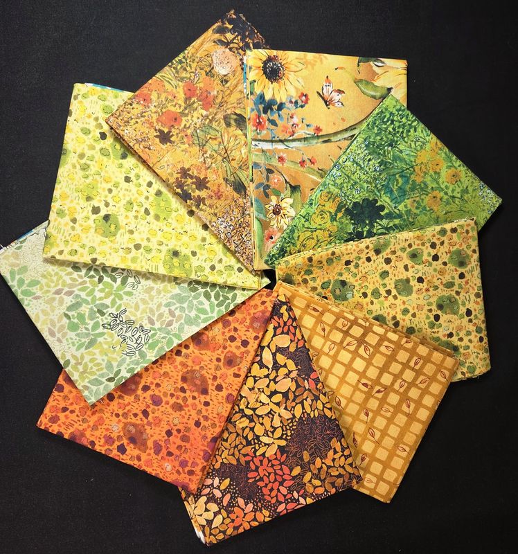2.25yd Fat Quarter Bundle - Sunlit Gardens