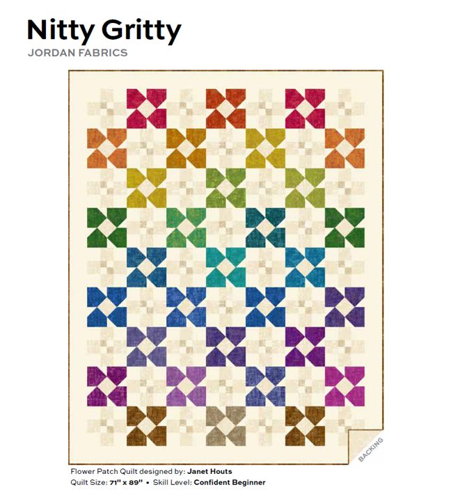 Flower Patch Quilt Kit - 71" x 89"