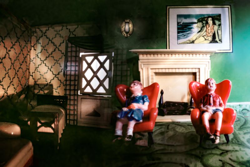 DONNA BASSIN - What Remains: Dollhouse. Red Chairs. 3 (2003)