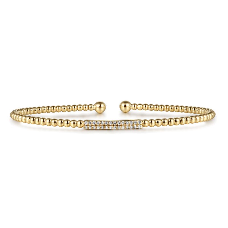 14k Yellow Gold/.13cttw diamond