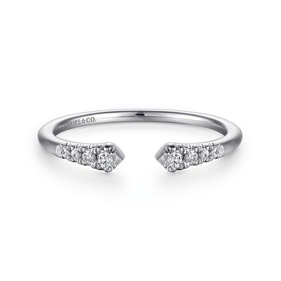 .09cttw Split Diamond Stackable/14KW