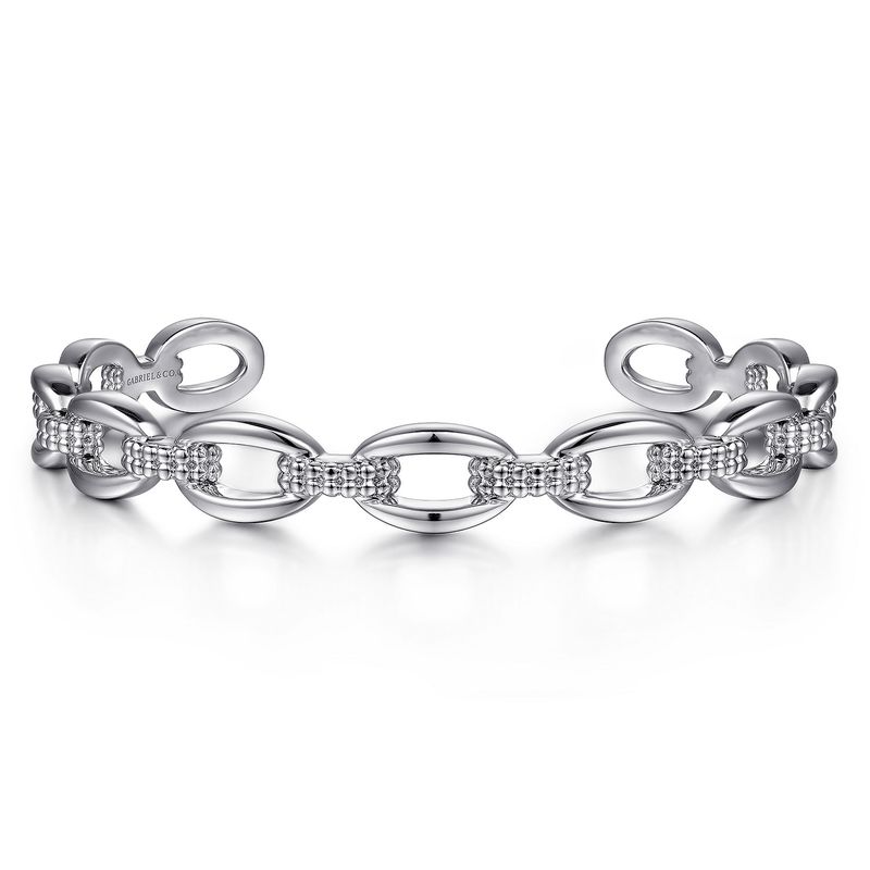 Oval Link Cuff Bracelet