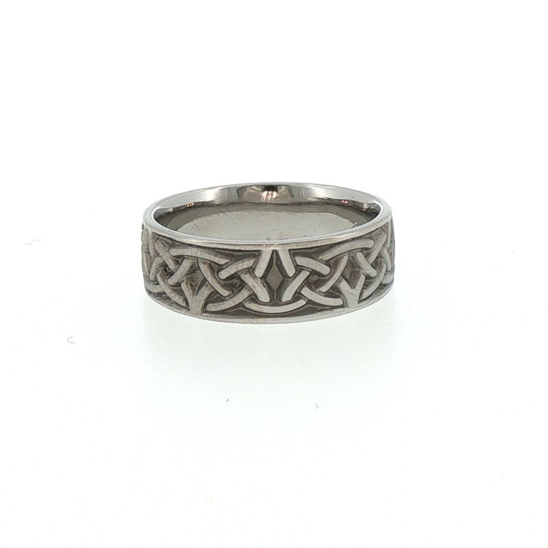 STST 8.5mm Celtic Arches Band