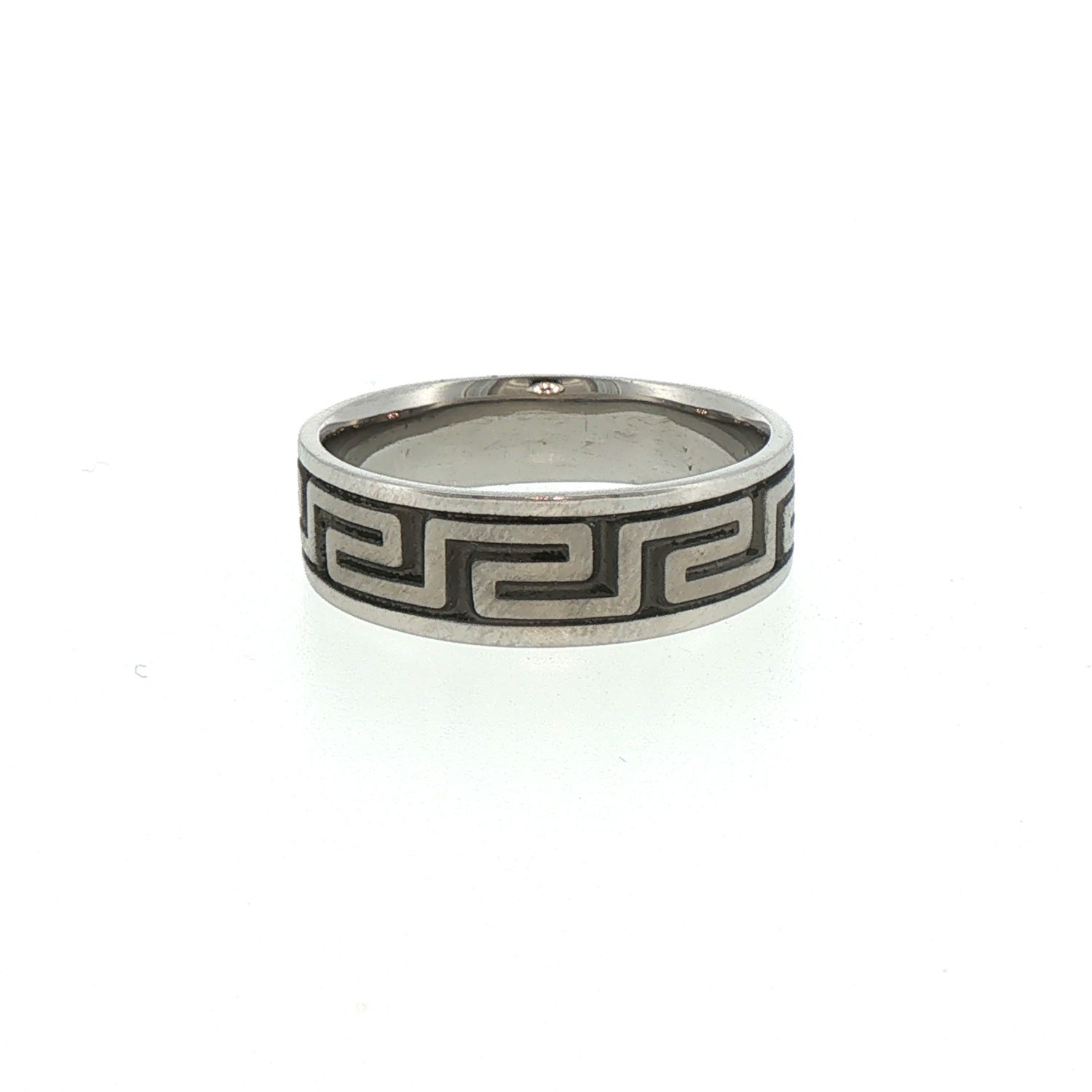 STST 7mm Greek Key Band