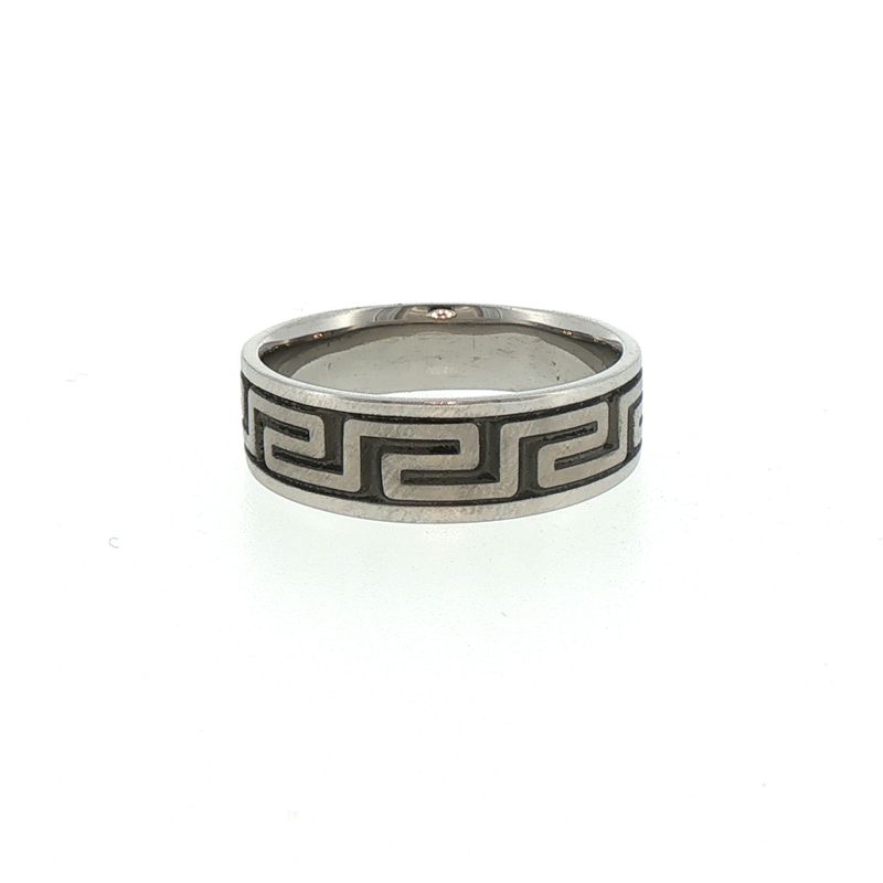 STST 7mm Greek Key Band