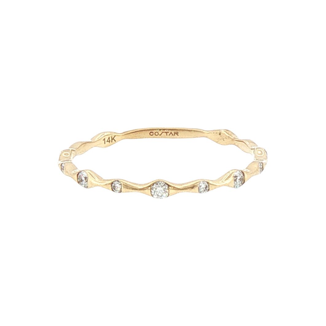 14KY .15cttw Tapered Stackable