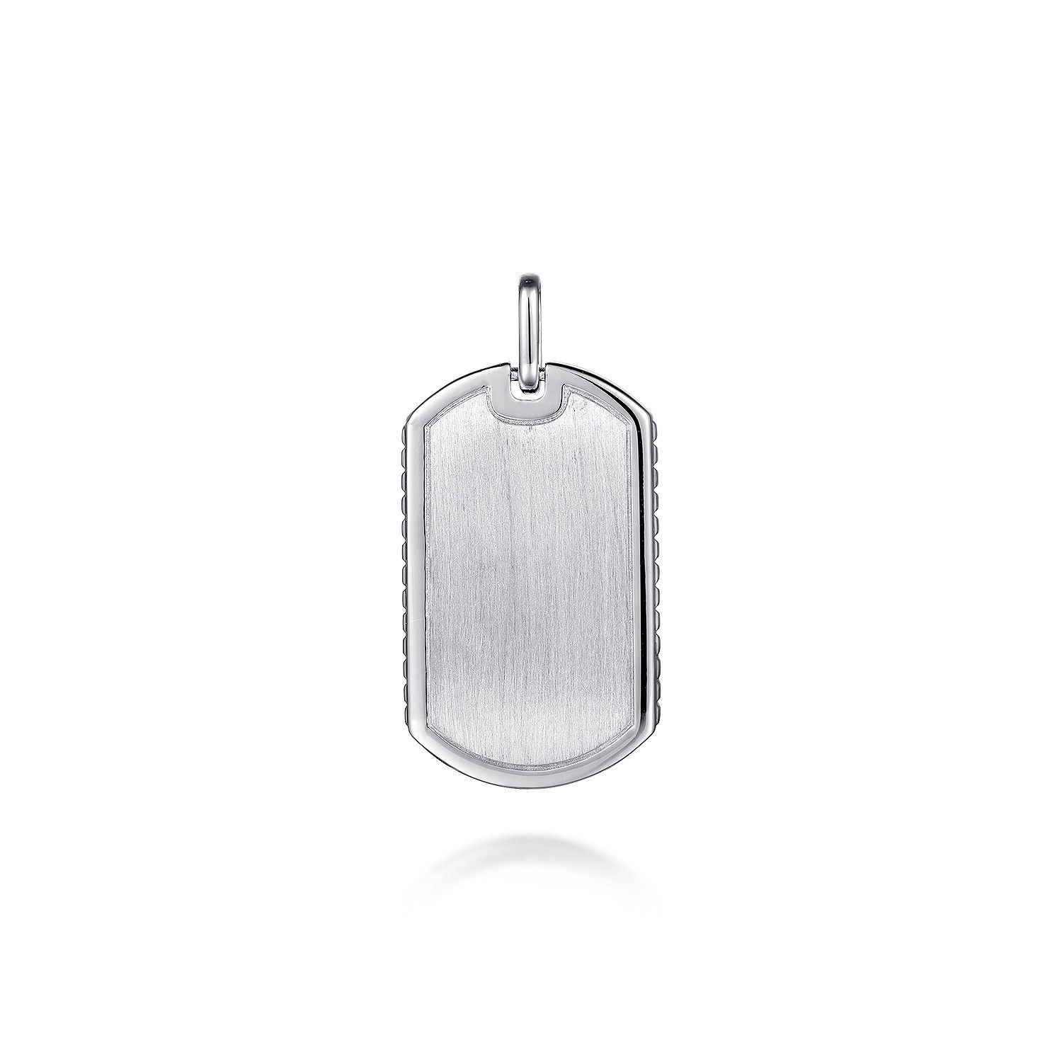 SS Brushed Dog Tag Pendant