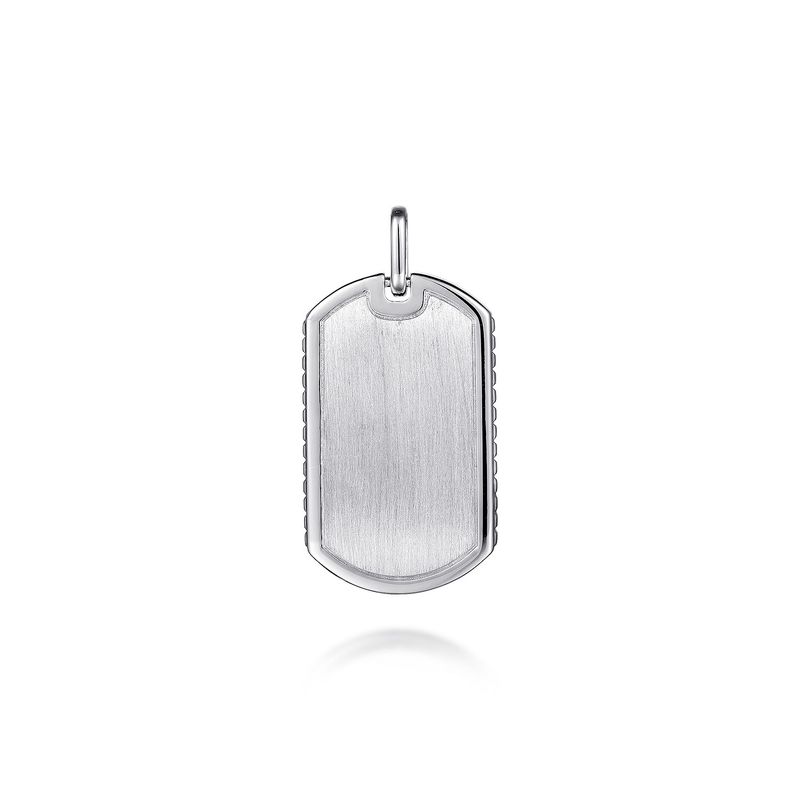 SS Brushed Dog Tag Pendant