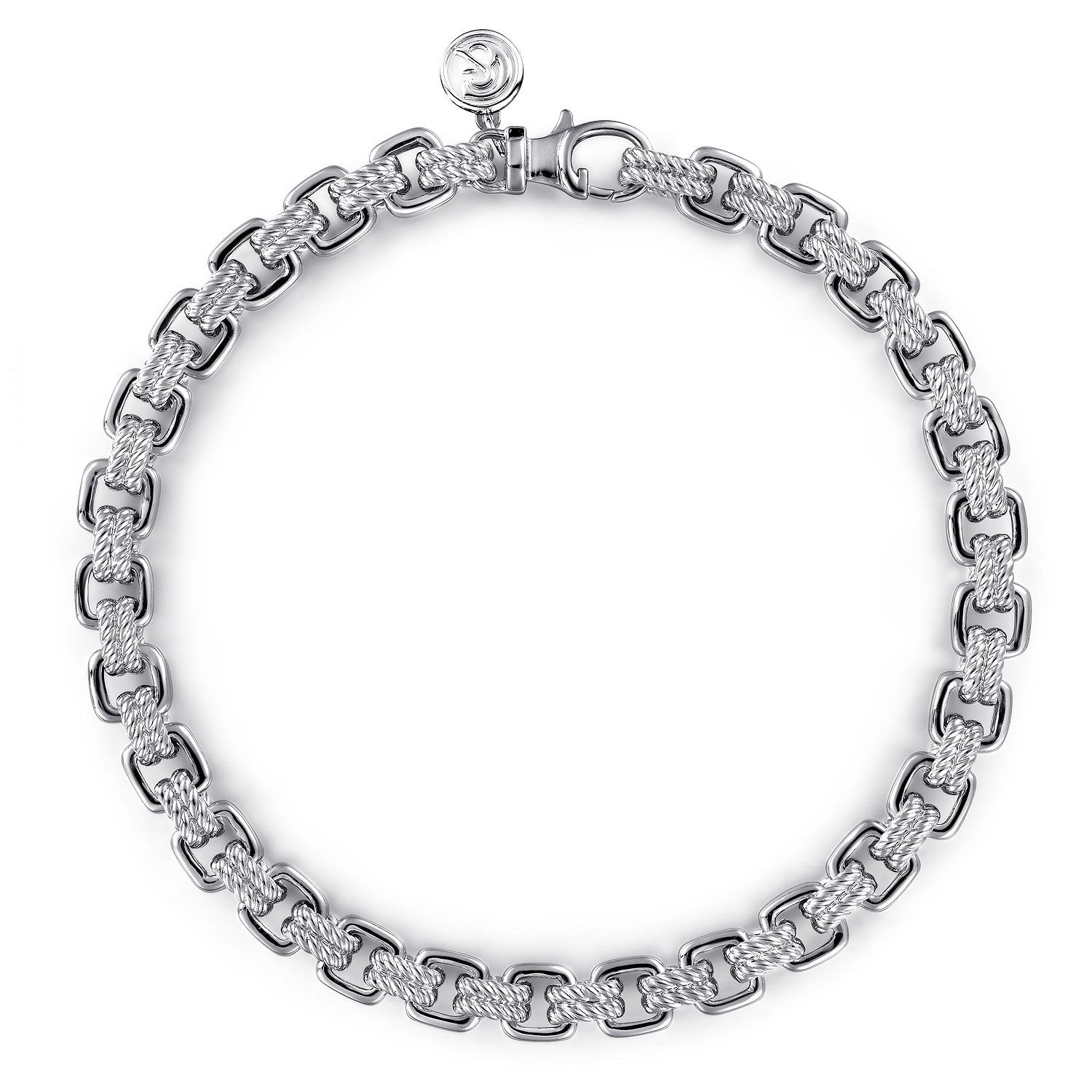 SS 8" Rope Chain Bracelet