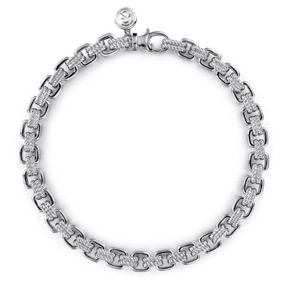 SS 8" Rope Chain Bracelet