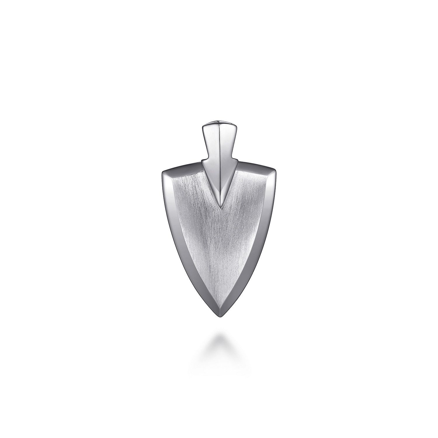 SS Brushed Arrowhead Pendant