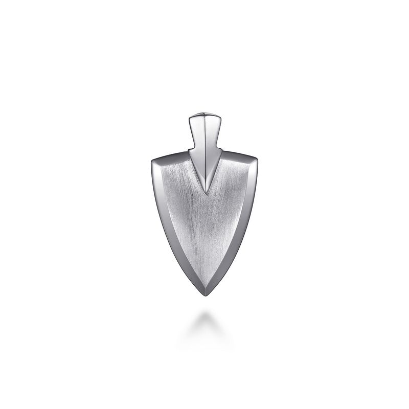 SS Brushed Arrowhead Pendant