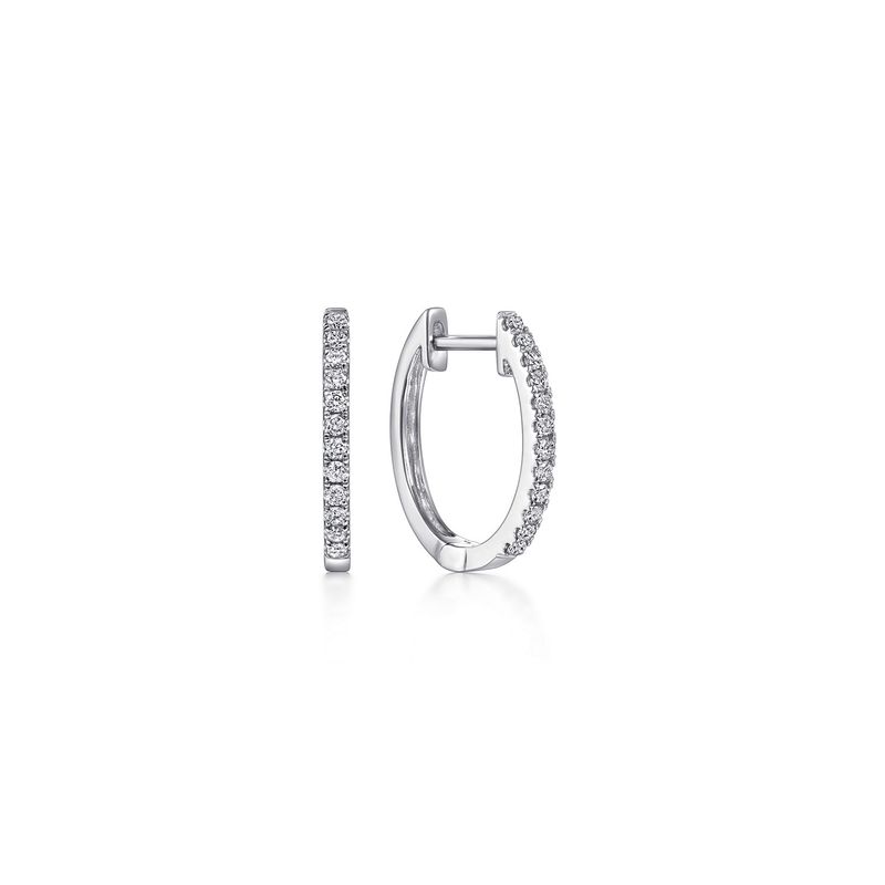 15mm Classic Diamond Huggie Hoops