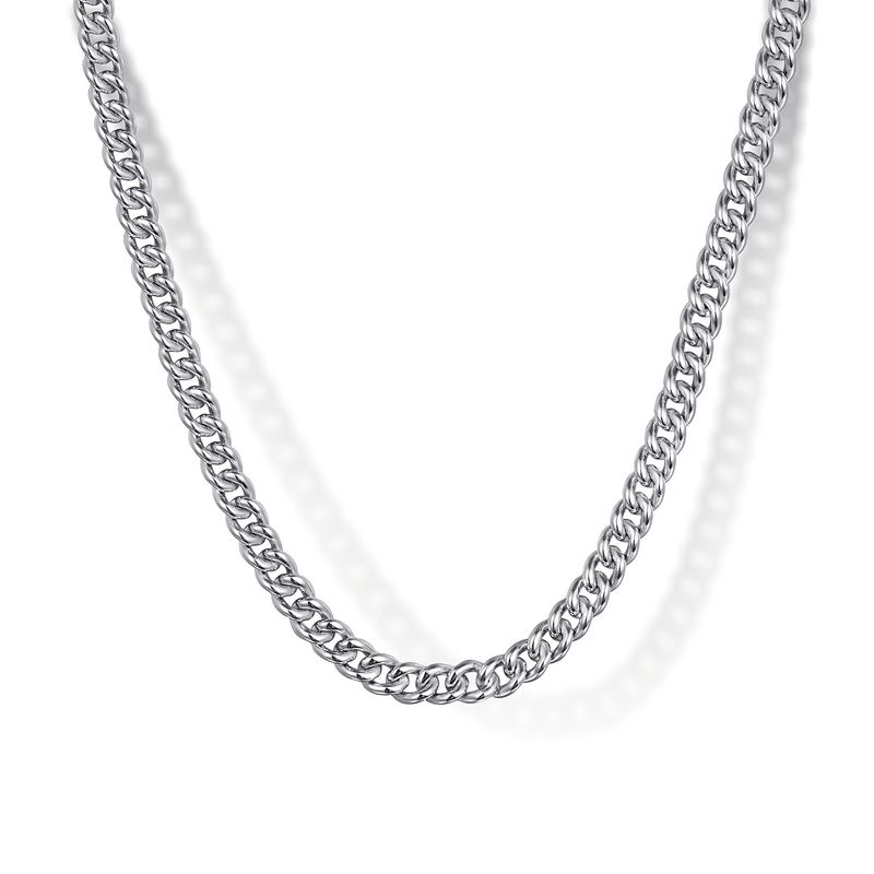 SS 22" 3mm Cuban Link Chain Necklace