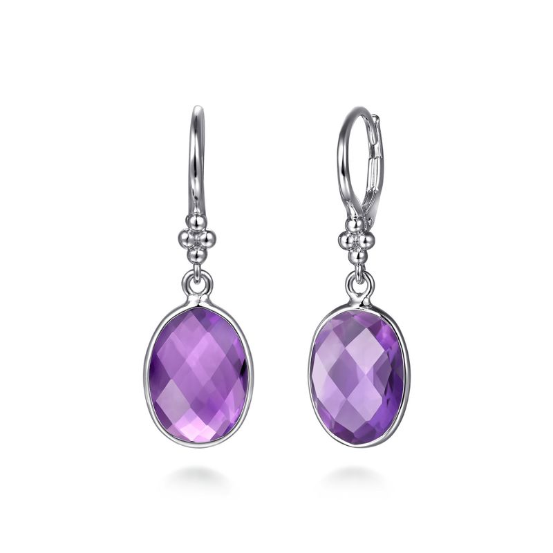 Amethyst Drop Bujukan Earrings