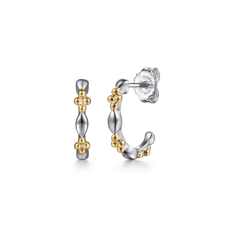 Two Tone J Hoop Bujukan Clover