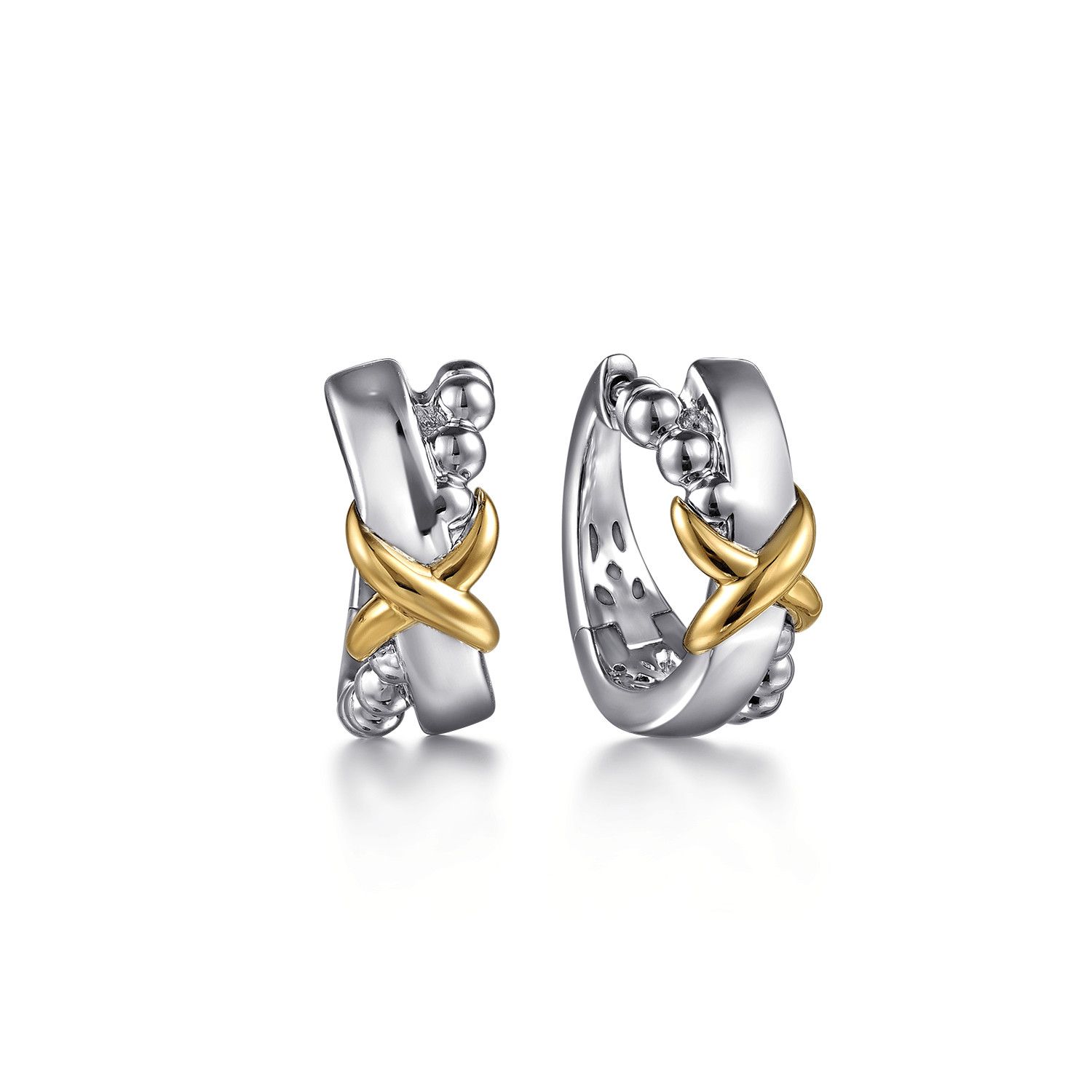 Bujukan Huggie Criss Cross Hoops
