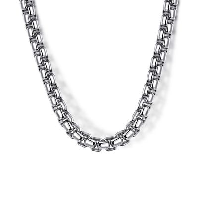 SS 4mm Rounded Box Chain 22"