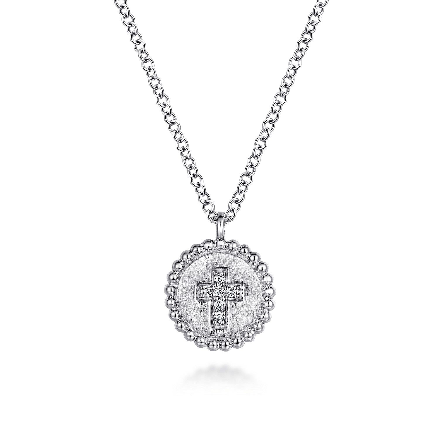 SS .03ct Diamond Bujukan Cross Pendant