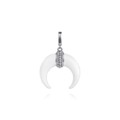 Horn Shape Detachable Bail Pendant/SS