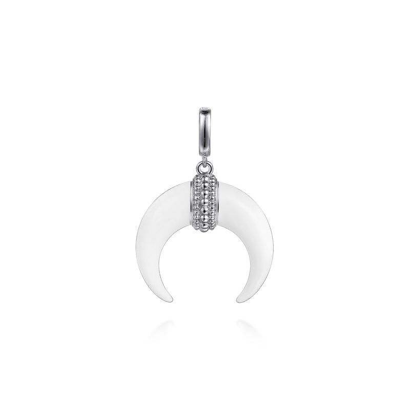 Horn Shape Detachable Bail Pendant/SS