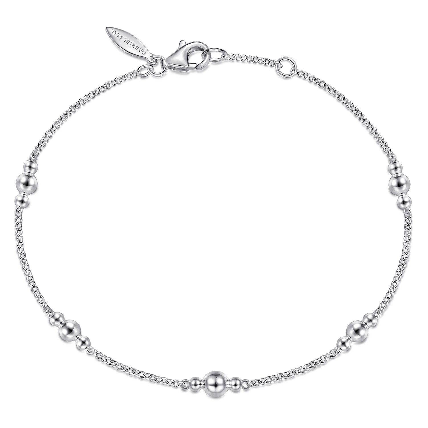 SS Station Bead Bracelet